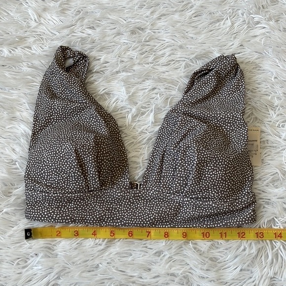 Bayron bay Ellie Bralette Bikini Top in Taupe Polka Dot size 8 - Picture 4 of 14